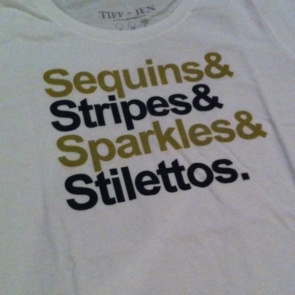 t+j Designs Sequins & Stripes Graphic Tee - Picture 4 of 4
